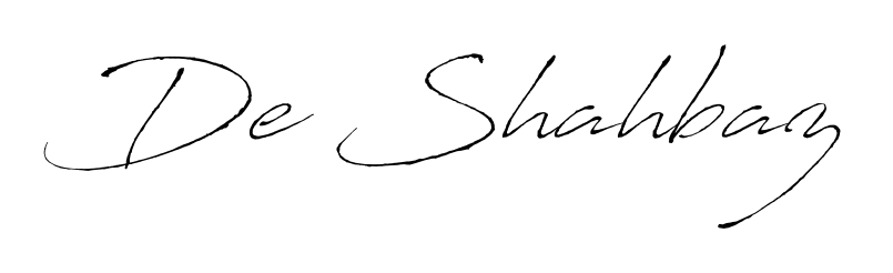 A dynamic signature style for De Shahbaz using Antro_Vectra script. Designed to look authentic, handwritten, and professional. De Shahbaz signature style 6 images and pictures png