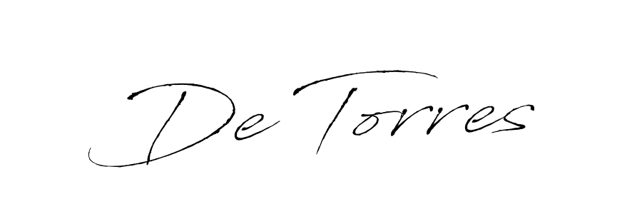 You should practise on your own different ways (Antro_Vectra) to write your name (De Torres) in signature. don't let someone else do it for you. De Torres signature style 6 images and pictures png