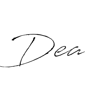 Antro_Vectra is a professional signature style that is perfect for those who want to add a touch of class to their signature. It is also a great choice for those who want to make their signature more unique. Get Dea name to fancy signature for free. Dea signature style 6 images and pictures png