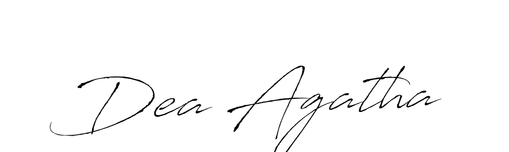 Use a signature maker to create a handwritten signature online. With this signature software, you can design (Antro_Vectra) your own signature for name Dea Agatha. Dea Agatha signature style 6 images and pictures png