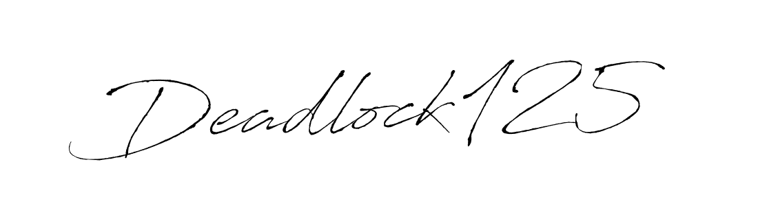 Use a signature maker to create a handwritten signature online. With this signature software, you can design (Antro_Vectra) your own signature for name Deadlock125. Deadlock125 signature style 6 images and pictures png