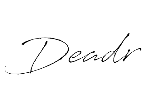 Create a beautiful signature design for name Deadr. With this signature (Antro_Vectra) fonts, you can make a handwritten signature for free. Deadr signature style 6 images and pictures png