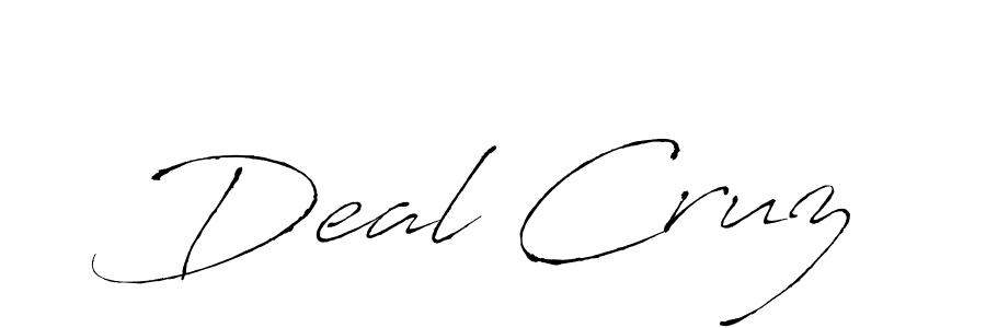 Similarly Antro_Vectra is the best handwritten signature design. Signature creator online .You can use it as an online autograph creator for name Deal Cruz. Deal Cruz signature style 6 images and pictures png