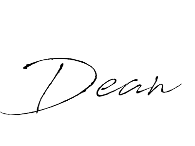 Use a signature maker to create a handwritten signature online. With this signature software, you can design (Antro_Vectra) your own signature for name Dean. Dean signature style 6 images and pictures png