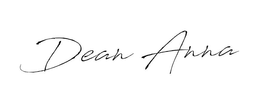 Dean Anna stylish signature style. Best Handwritten Sign (Antro_Vectra) for my name. Handwritten Signature Collection Ideas for my name Dean Anna. Dean Anna signature style 6 images and pictures png