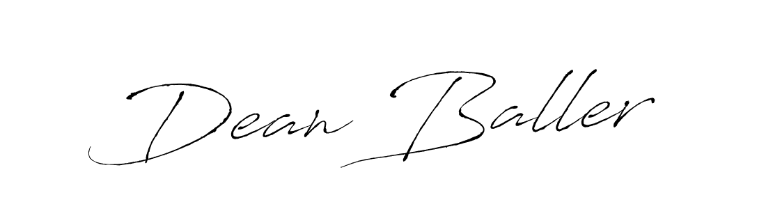 How to make Dean Baller name signature. Use Antro_Vectra style for creating short signs online. This is the latest handwritten sign. Dean Baller signature style 6 images and pictures png