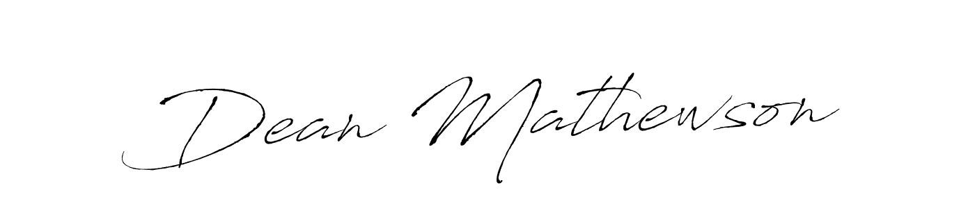Make a beautiful signature design for name Dean Mathewson. With this signature (Antro_Vectra) style, you can create a handwritten signature for free. Dean Mathewson signature style 6 images and pictures png