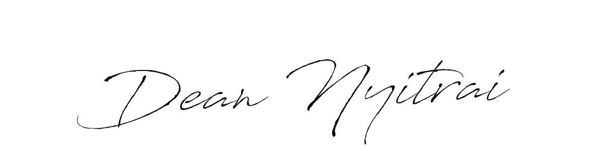 Make a beautiful signature design for name Dean Nyitrai. With this signature (Antro_Vectra) style, you can create a handwritten signature for free. Dean Nyitrai signature style 6 images and pictures png