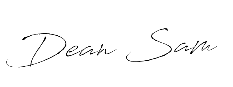 Design your own signature with our free online signature maker. With this signature software, you can create a handwritten (Antro_Vectra) signature for name Dean Sam. Dean Sam signature style 6 images and pictures png