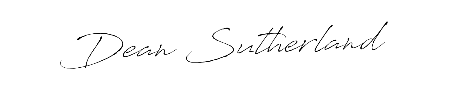 Create a beautiful signature design for name Dean Sutherland. With this signature (Antro_Vectra) fonts, you can make a handwritten signature for free. Dean Sutherland signature style 6 images and pictures png