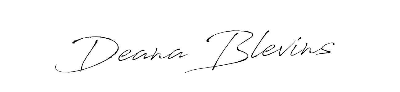 How to make Deana Blevins name signature. Use Antro_Vectra style for creating short signs online. This is the latest handwritten sign. Deana Blevins signature style 6 images and pictures png