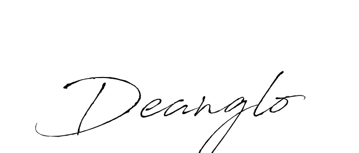 Create a beautiful signature design for name Deanglo. With this signature (Antro_Vectra) fonts, you can make a handwritten signature for free. Deanglo signature style 6 images and pictures png