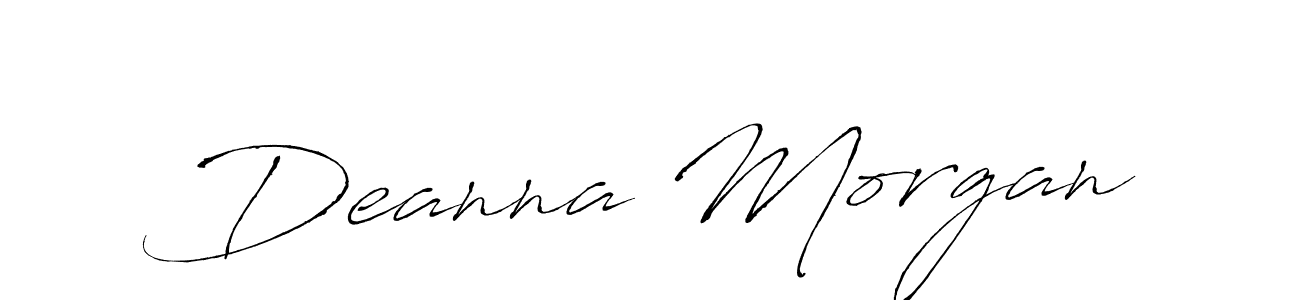 You should practise on your own different ways (Antro_Vectra) to write your name (Deanna Morgan) in signature. don't let someone else do it for you. Deanna Morgan signature style 6 images and pictures png