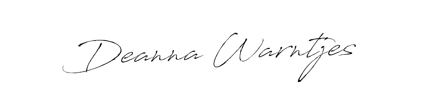 Make a beautiful signature design for name Deanna Warntjes. Use this online signature maker to create a handwritten signature for free. Deanna Warntjes signature style 6 images and pictures png