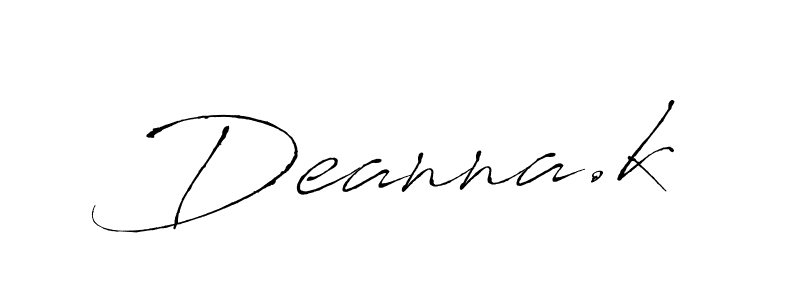 This is the best signature style for the Deanna.k name. Also you like these signature font (Antro_Vectra). Mix name signature. Deanna.k signature style 6 images and pictures png