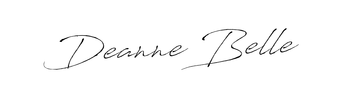 Design your own signature with our free online signature maker. With this signature software, you can create a handwritten (Antro_Vectra) signature for name Deanne Belle. Deanne Belle signature style 6 images and pictures png