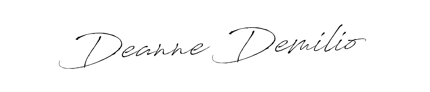 You can use this online signature creator to create a handwritten signature for the name Deanne Demilio. This is the best online autograph maker. Deanne Demilio signature style 6 images and pictures png