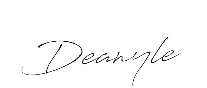 Similarly Antro_Vectra is the best handwritten signature design. Signature creator online .You can use it as an online autograph creator for name Deanyle. Deanyle signature style 6 images and pictures png