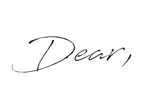 You should practise on your own different ways (Antro_Vectra) to write your name (Dear,) in signature. don't let someone else do it for you. Dear, signature style 6 images and pictures png