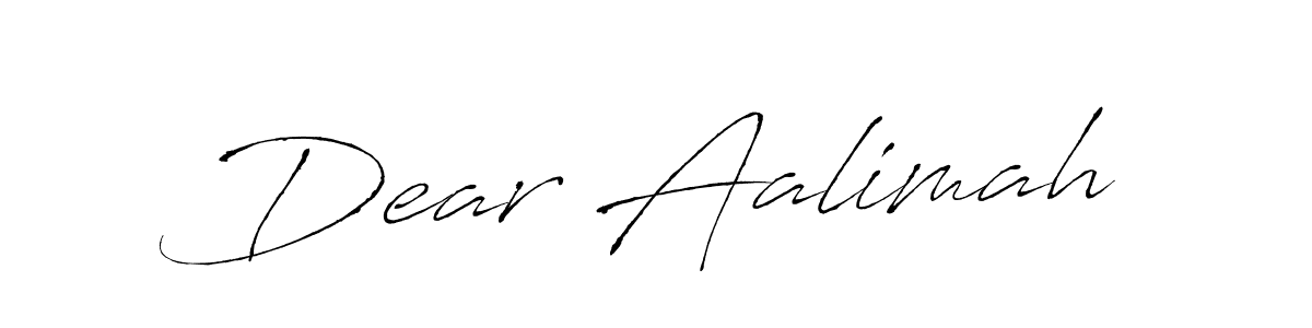 How to make Dear Aalimah signature? Antro_Vectra is a professional autograph style. Create handwritten signature for Dear Aalimah name. Dear Aalimah signature style 6 images and pictures png