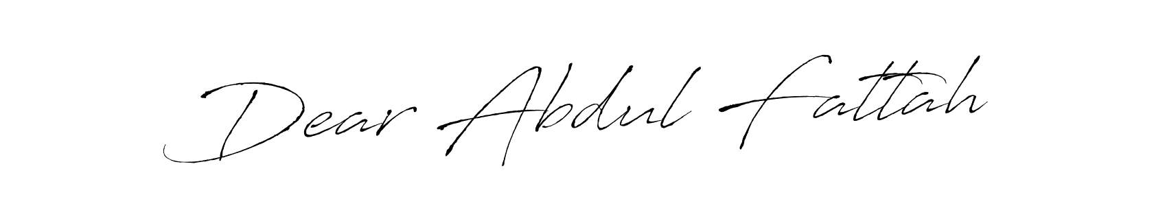 Dear Abdul Fattah stylish signature style. Best Handwritten Sign (Antro_Vectra) for my name. Handwritten Signature Collection Ideas for my name Dear Abdul Fattah. Dear Abdul Fattah signature style 6 images and pictures png