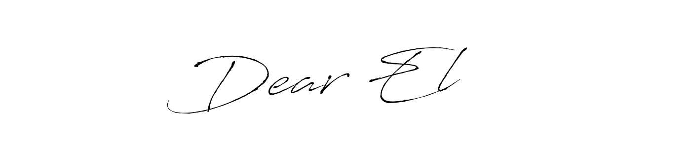 Make a short Dear El ❤️ signature style. Manage your documents anywhere anytime using Antro_Vectra. Create and add eSignatures, submit forms, share and send files easily. Dear El ❤️ signature style 6 images and pictures png