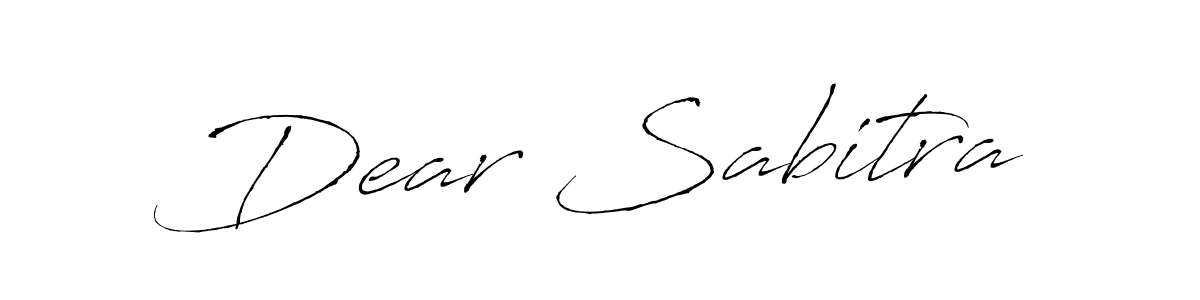 Also we have Dear Sabitra name is the best signature style. Create professional handwritten signature collection using Antro_Vectra autograph style. Dear Sabitra signature style 6 images and pictures png