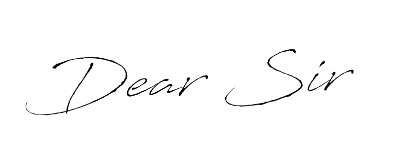 How to make Dear Sir name signature. Use Antro_Vectra style for creating short signs online. This is the latest handwritten sign. Dear Sir signature style 6 images and pictures png