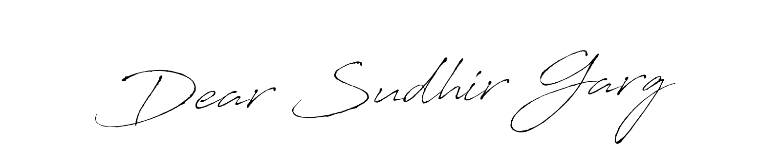 Make a beautiful signature design for name Dear Sudhir Garg. Use this online signature maker to create a handwritten signature for free. Dear Sudhir Garg signature style 6 images and pictures png