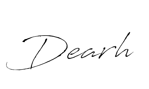 Create a beautiful signature design for name Dearh. With this signature (Antro_Vectra) fonts, you can make a handwritten signature for free. Dearh signature style 6 images and pictures png