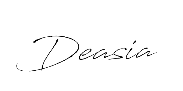 You should practise on your own different ways (Antro_Vectra) to write your name (Deasia) in signature. don't let someone else do it for you. Deasia signature style 6 images and pictures png