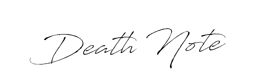 You should practise on your own different ways (Antro_Vectra) to write your name (Death Note) in signature. don't let someone else do it for you. Death Note signature style 6 images and pictures png