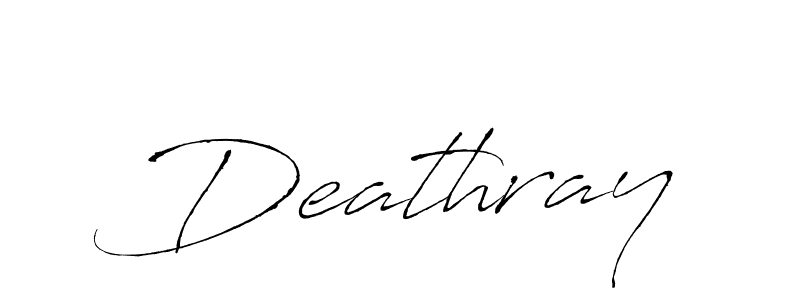 Similarly Antro_Vectra is the best handwritten signature design. Signature creator online .You can use it as an online autograph creator for name Deathray. Deathray signature style 6 images and pictures png