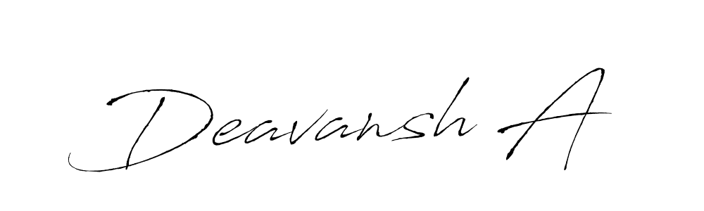 Here are the top 10 professional signature styles for the name Deavansh A. These are the best autograph styles you can use for your name. Deavansh A signature style 6 images and pictures png