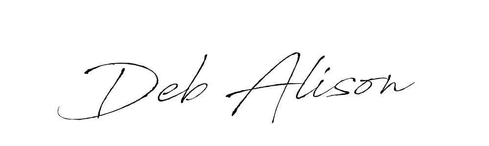 Once you've used our free online signature maker to create your best signature Antro_Vectra style, it's time to enjoy all of the benefits that Deb Alison name signing documents. Deb Alison signature style 6 images and pictures png