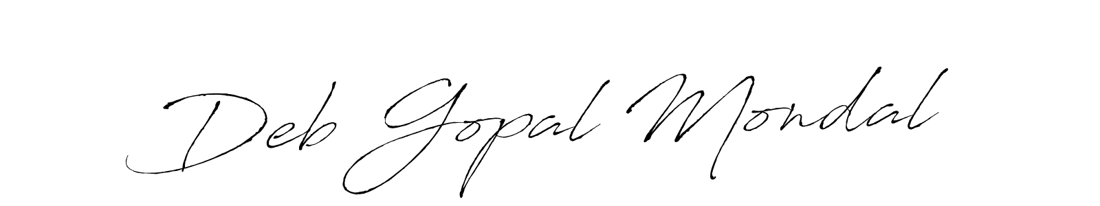 Also we have Deb Gopal Mondal name is the best signature style. Create professional handwritten signature collection using Antro_Vectra autograph style. Deb Gopal Mondal signature style 6 images and pictures png