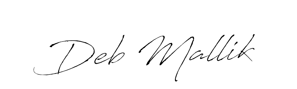 Also we have Deb Mallik name is the best signature style. Create professional handwritten signature collection using Antro_Vectra autograph style. Deb Mallik signature style 6 images and pictures png