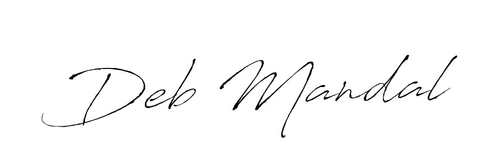 Create a beautiful signature design for name Deb Mandal. With this signature (Antro_Vectra) fonts, you can make a handwritten signature for free. Deb Mandal signature style 6 images and pictures png