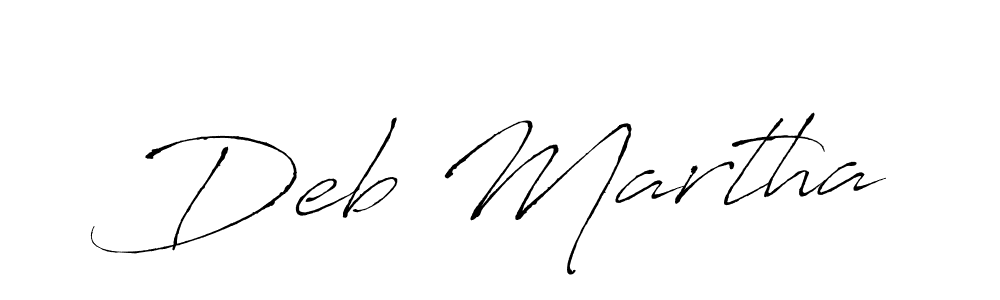 Design your own signature with our free online signature maker. With this signature software, you can create a handwritten (Antro_Vectra) signature for name Deb Martha. Deb Martha signature style 6 images and pictures png
