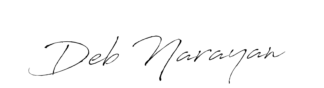 How to make Deb Narayan name signature. Use Antro_Vectra style for creating short signs online. This is the latest handwritten sign. Deb Narayan signature style 6 images and pictures png