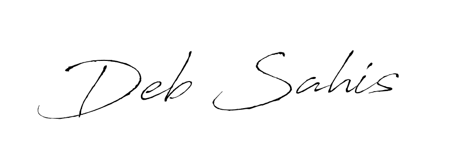 Also we have Deb Sahis name is the best signature style. Create professional handwritten signature collection using Antro_Vectra autograph style. Deb Sahis signature style 6 images and pictures png