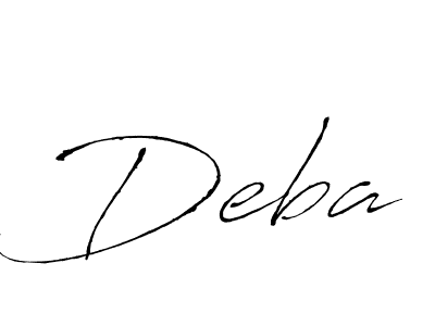 You should practise on your own different ways (Antro_Vectra) to write your name (Deba) in signature. don't let someone else do it for you. Deba signature style 6 images and pictures png