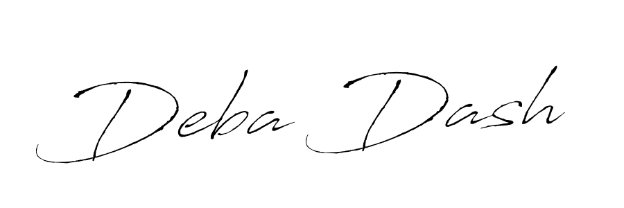 How to make Deba Dash name signature. Use Antro_Vectra style for creating short signs online. This is the latest handwritten sign. Deba Dash signature style 6 images and pictures png