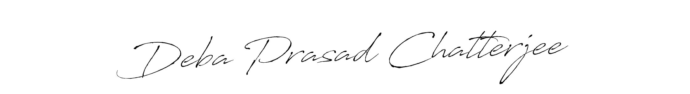 How to make Deba Prasad Chatterjee signature? Antro_Vectra is a professional autograph style. Create handwritten signature for Deba Prasad Chatterjee name. Deba Prasad Chatterjee signature style 6 images and pictures png