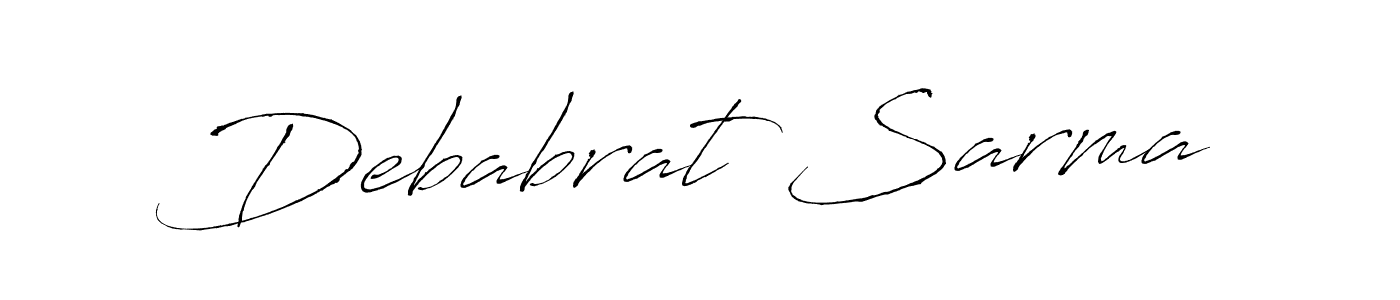 Also we have Debabrat Sarma name is the best signature style. Create professional handwritten signature collection using Antro_Vectra autograph style. Debabrat Sarma signature style 6 images and pictures png