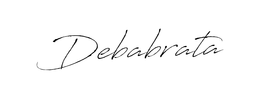 Design your own signature with our free online signature maker. With this signature software, you can create a handwritten (Antro_Vectra) signature for name Debabrata. Debabrata signature style 6 images and pictures png