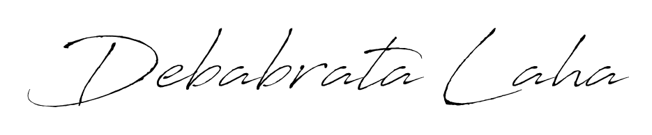 Discover how Debabrata Laha looks in an executive cursive font (Antro_Vectra). Perfect for legal documents, invoices, and certificates. Debabrata Laha signature style 6 images and pictures png