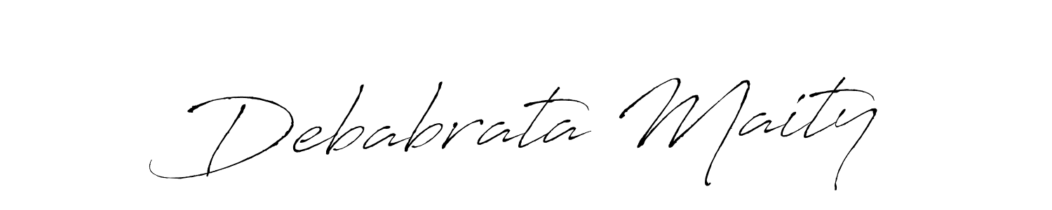 How to make Debabrata Maity name signature. Use Antro_Vectra style for creating short signs online. This is the latest handwritten sign. Debabrata Maity signature style 6 images and pictures png