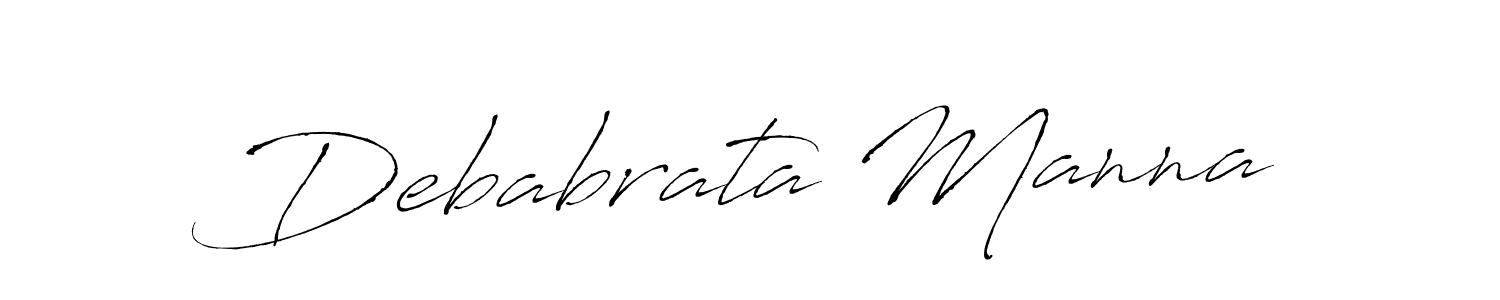 How to make Debabrata Manna name signature. Use Antro_Vectra style for creating short signs online. This is the latest handwritten sign. Debabrata Manna signature style 6 images and pictures png