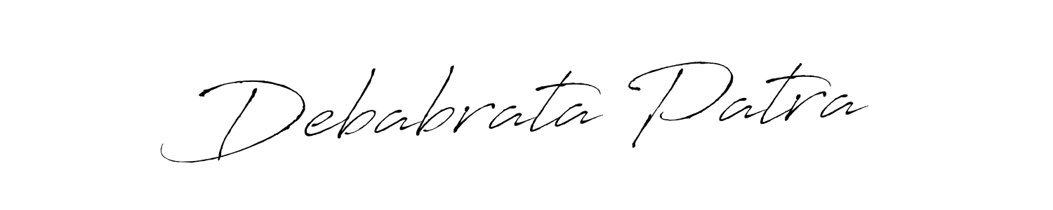 How to make Debabrata Patra name signature. Use Antro_Vectra style for creating short signs online. This is the latest handwritten sign. Debabrata Patra signature style 6 images and pictures png